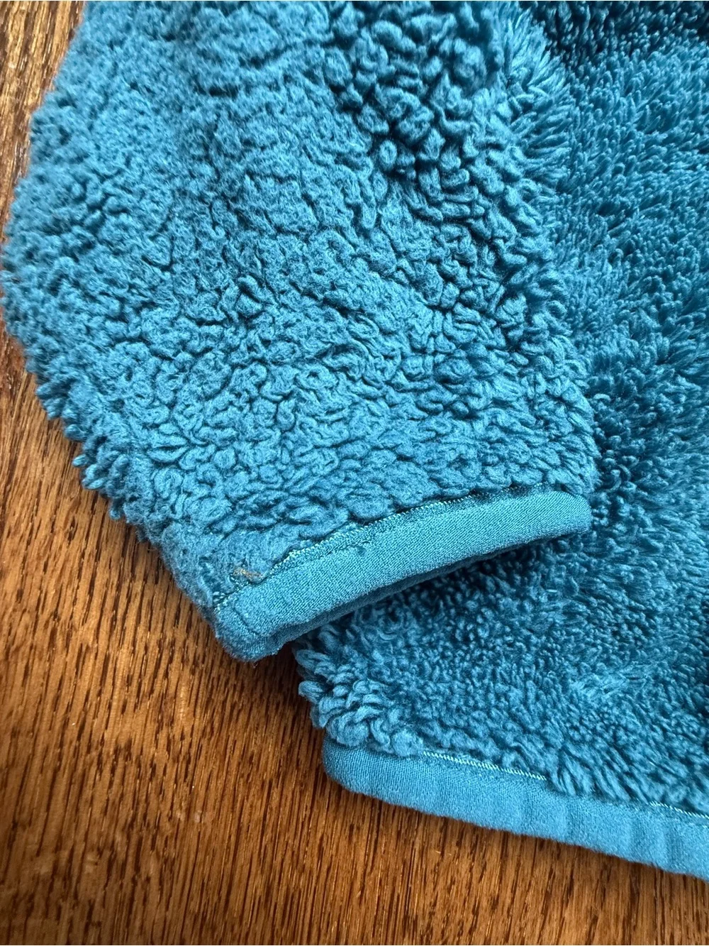 Primary Teal Hooded Sherpa Jacket 12-18 Months